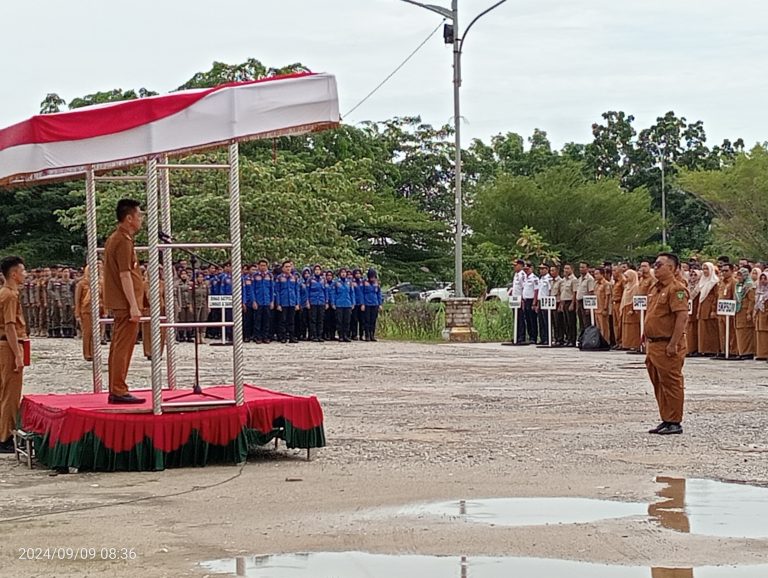 Bupati Rohil Lantik Pengurus Kwarcab dan Lembaga Pemeriksa Keuangan Gerakan Pramuka Kwarcab 0410 Rohil Masa Bakti 2023-2024