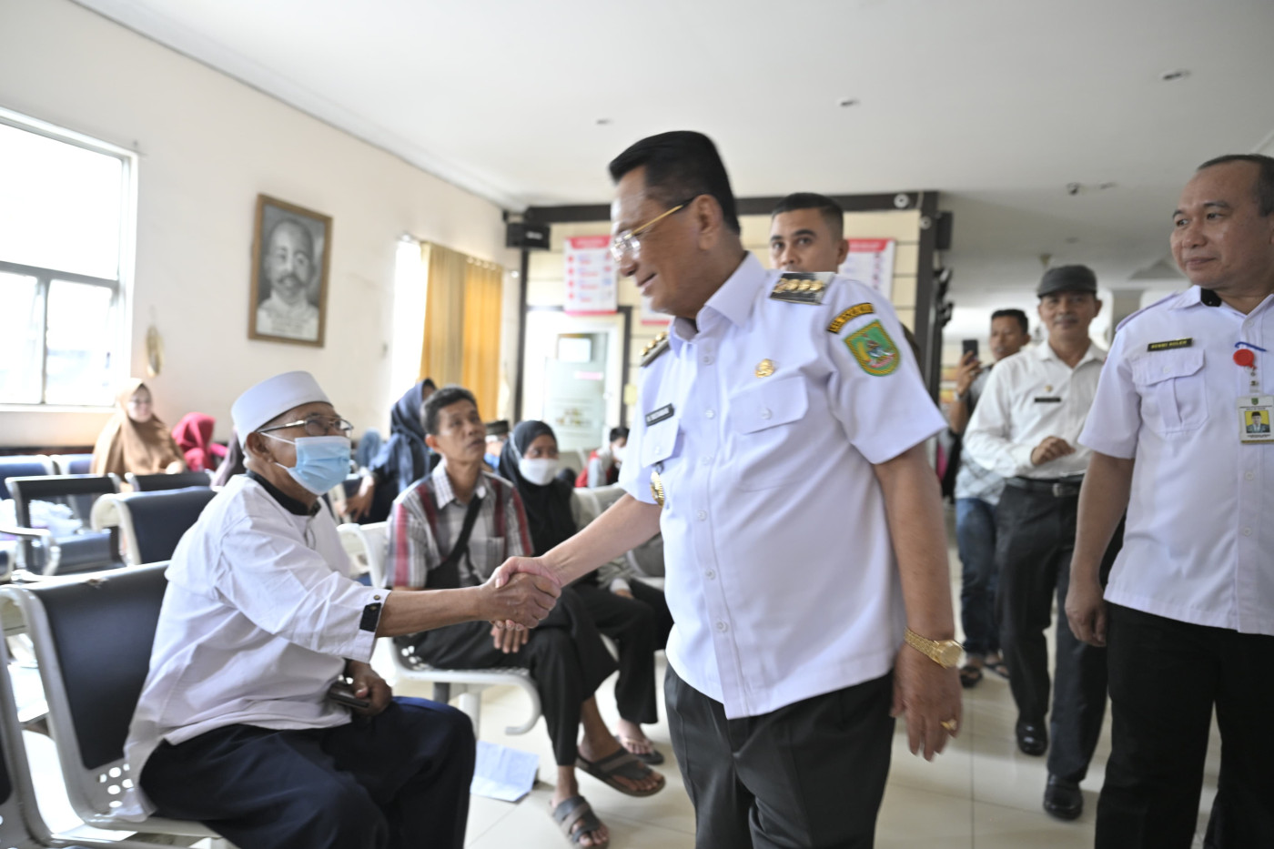 Sidak ke-RSUD Dr.Pratomo, Bupati Rohil H.Bistamam: Melayani Dengan Lemah Lembut