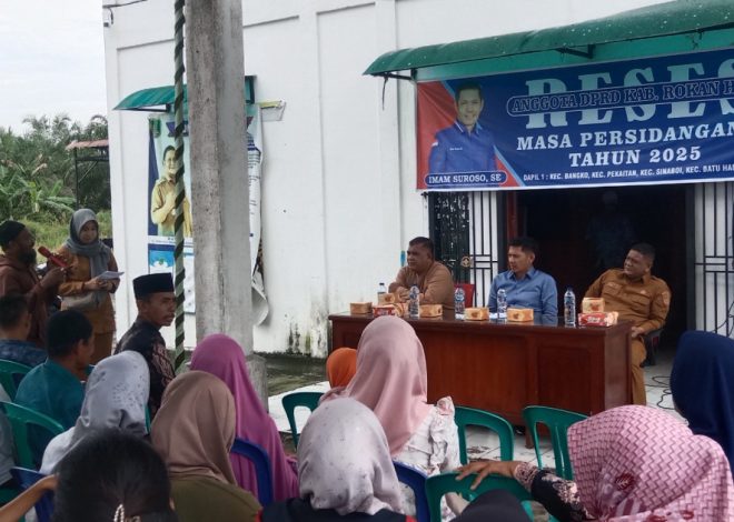 Reses Anggota DPRD Rohil Imam Suroso Tampung Aspirasi Masyarakat Bagan Jawa Pesisir