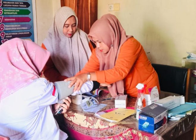 Posyandu Desa Tebing Tinggi, Kecamatan Benai, Kabupaten Kuantan Singingi agendakan program posyandu bulanan.