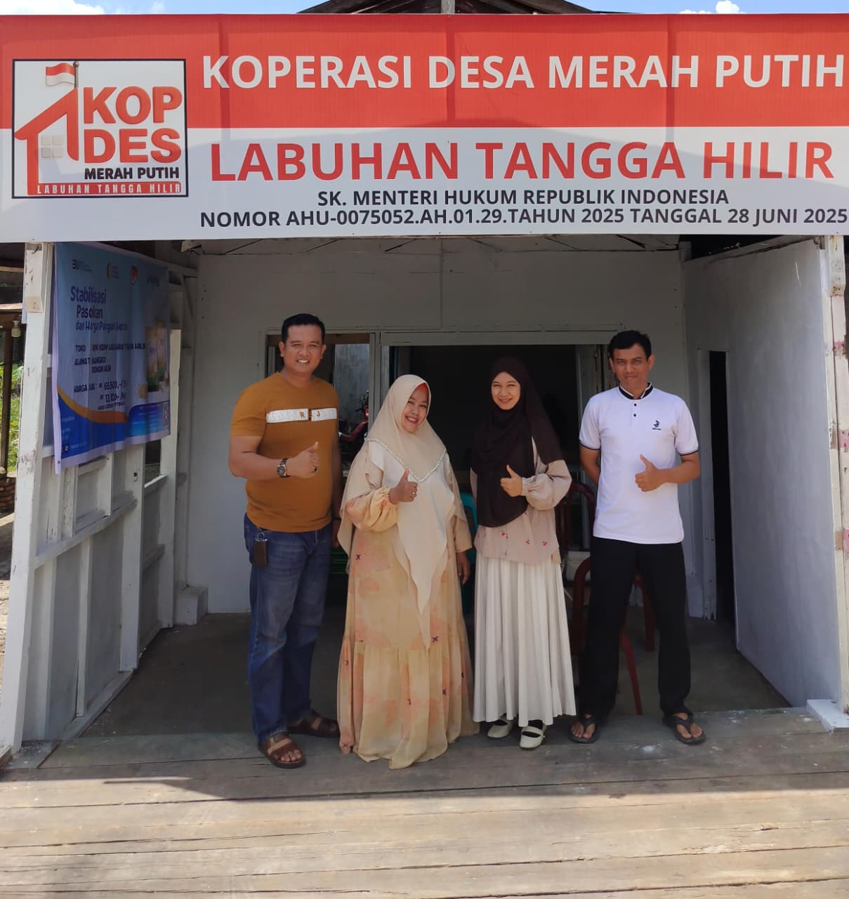 Koperasi Desa Merah Putih Labuhan Tangga Hilir Jadi Koperasi Desa Merah Putih Pertama di Kabupaten Rokan Hilir yang Sudah Beroperasi