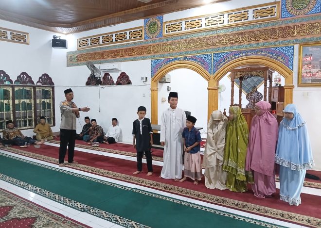 Kapolsek Benai Menghadirkan Pembukaan MTQ di Desa Tebing Tinggi Simandolak.